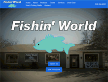 Tablet Screenshot of fishinworld.com
